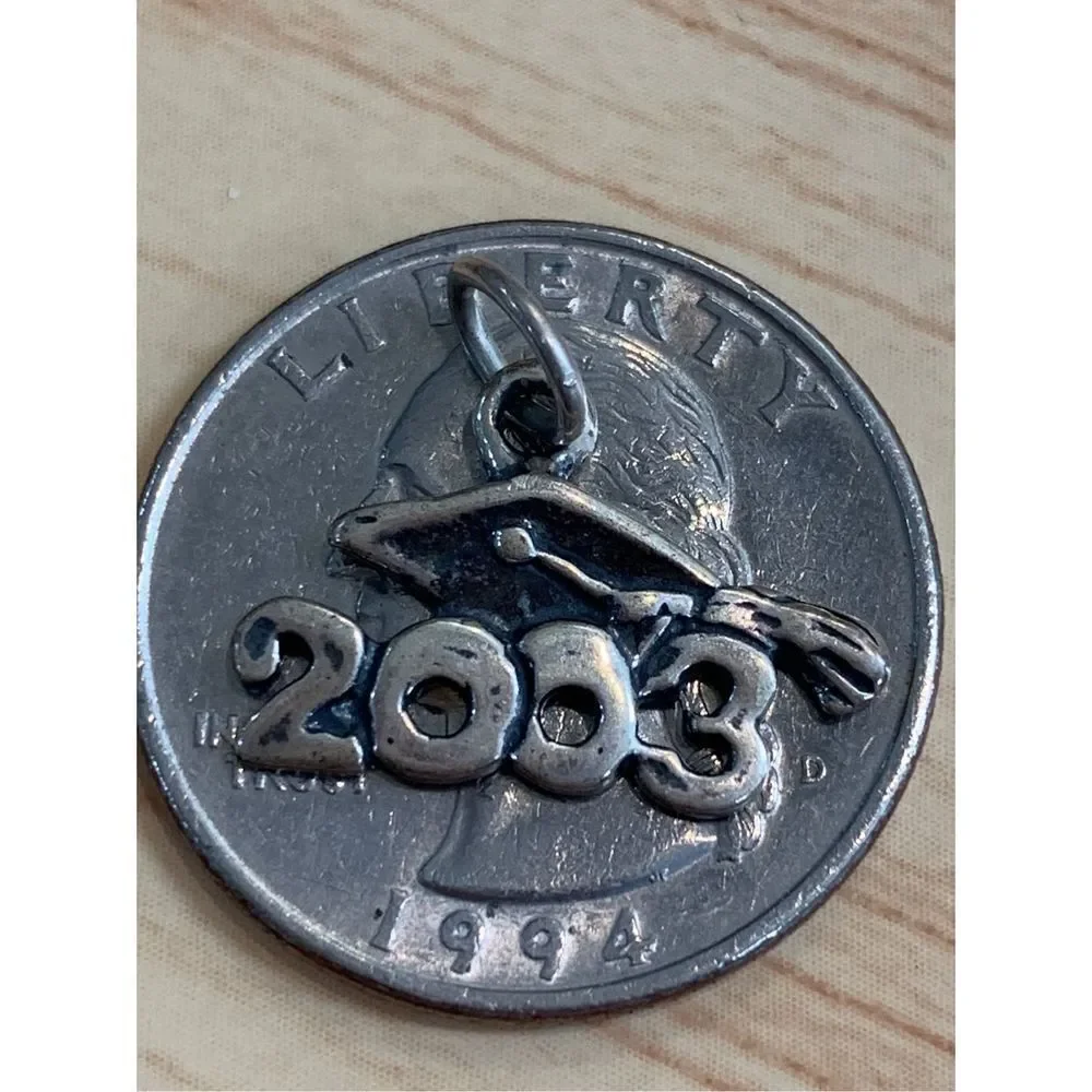 .925 Graduate 2003 Sterling Silver Jewelry Charm